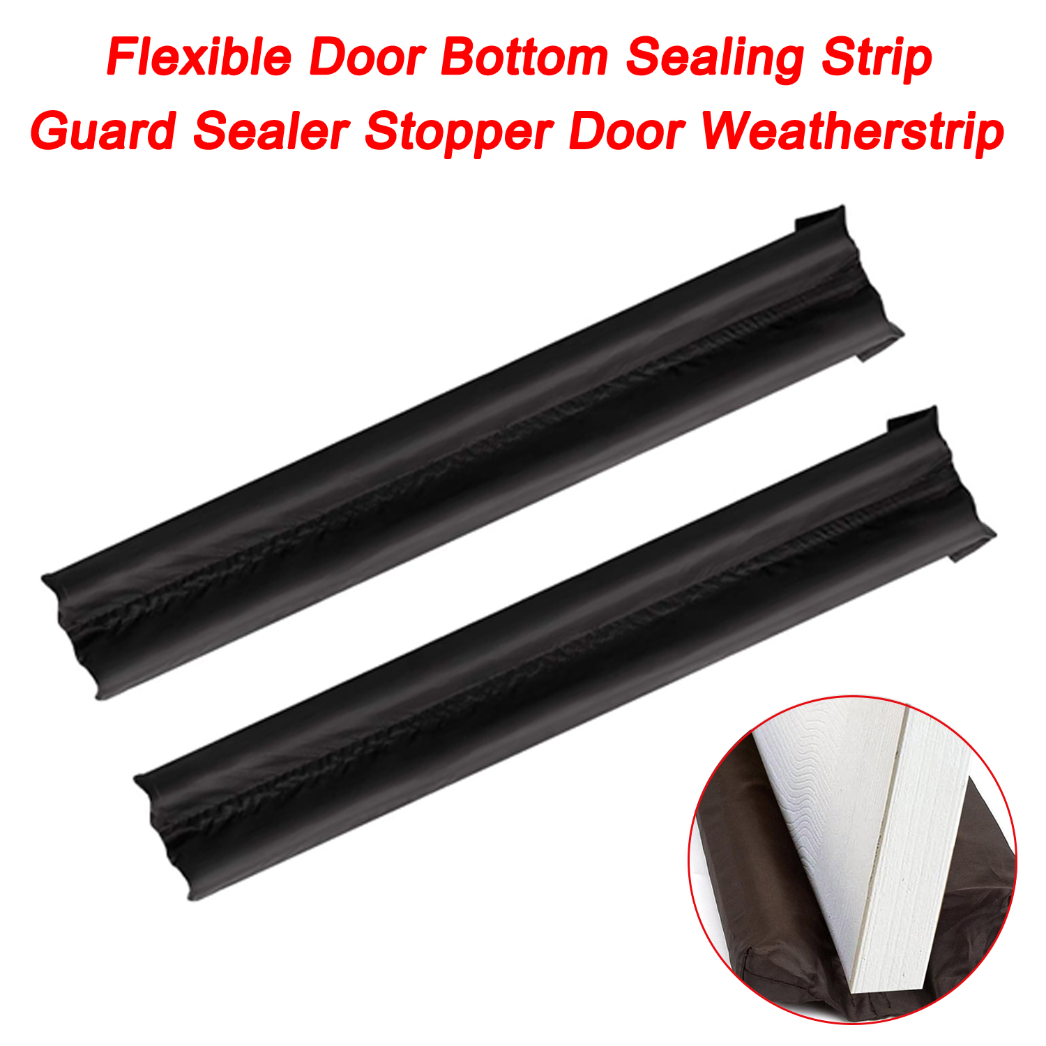 Flexible Door Bottom Sealing Strip Guard Sealer Stopper Door