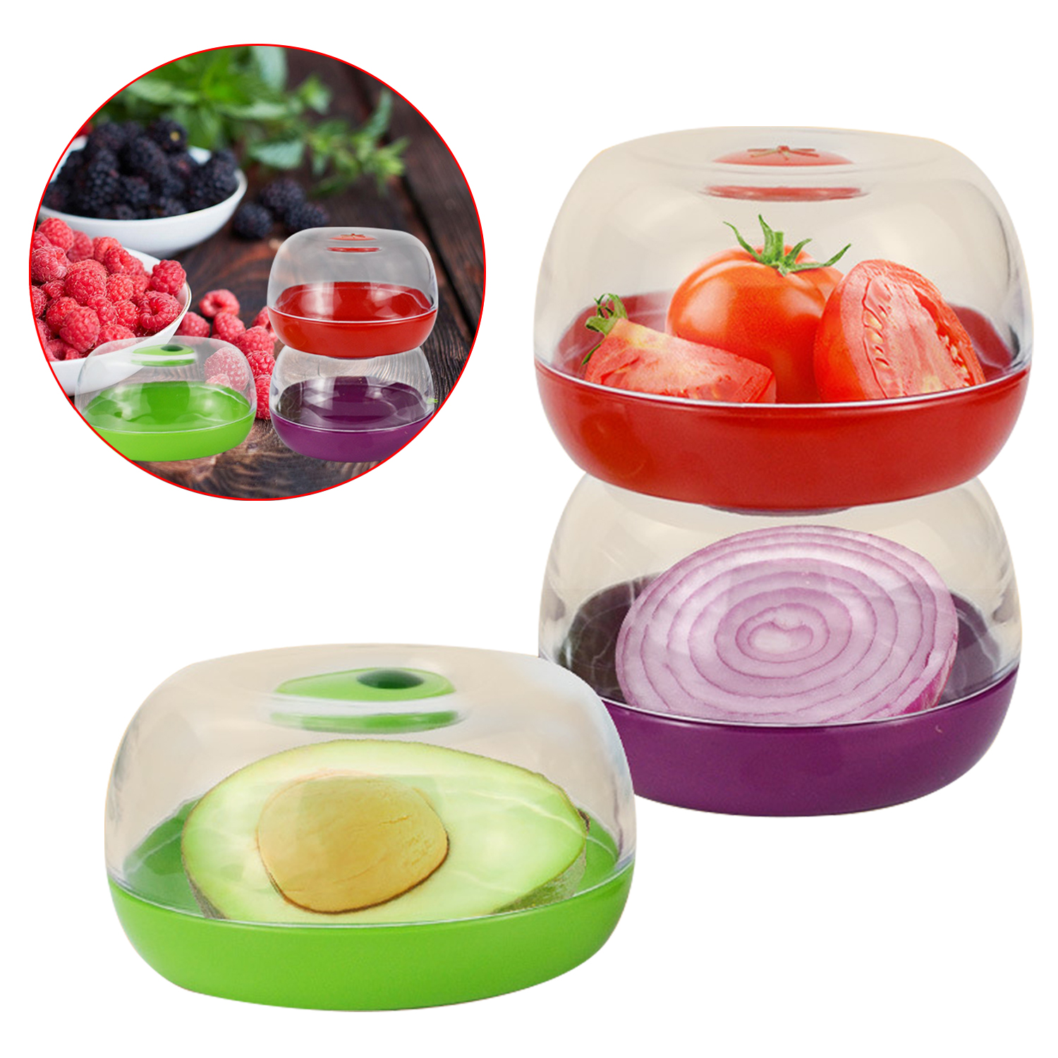 Airtight Food Containers Avocado Tomatoes Onion Buy Airtight, Fruit Vegetable Containers