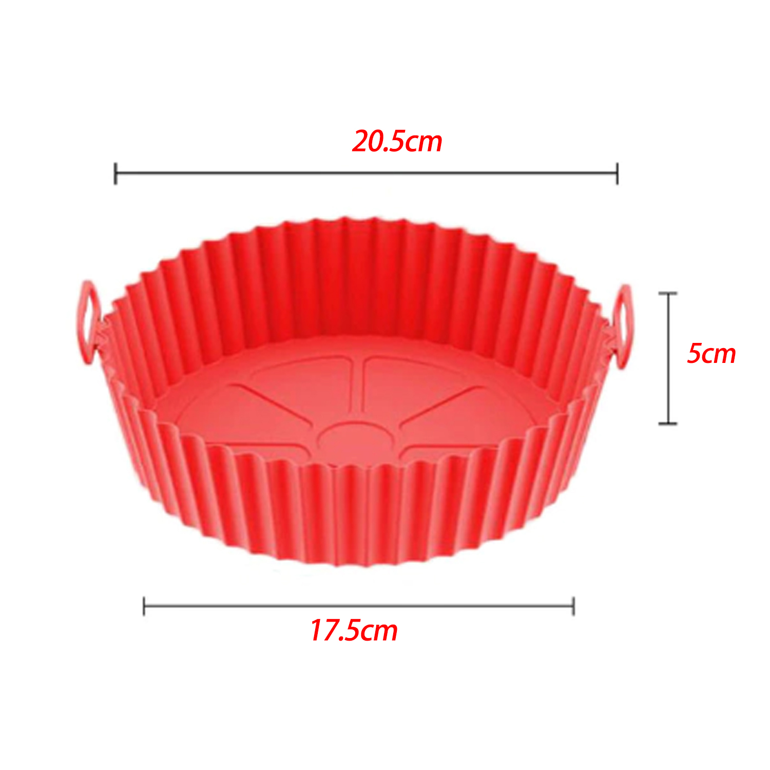 Air Fryer Silicone Pot, 7.5 Inch Food Safe Nonstick Air Fryer Silicone