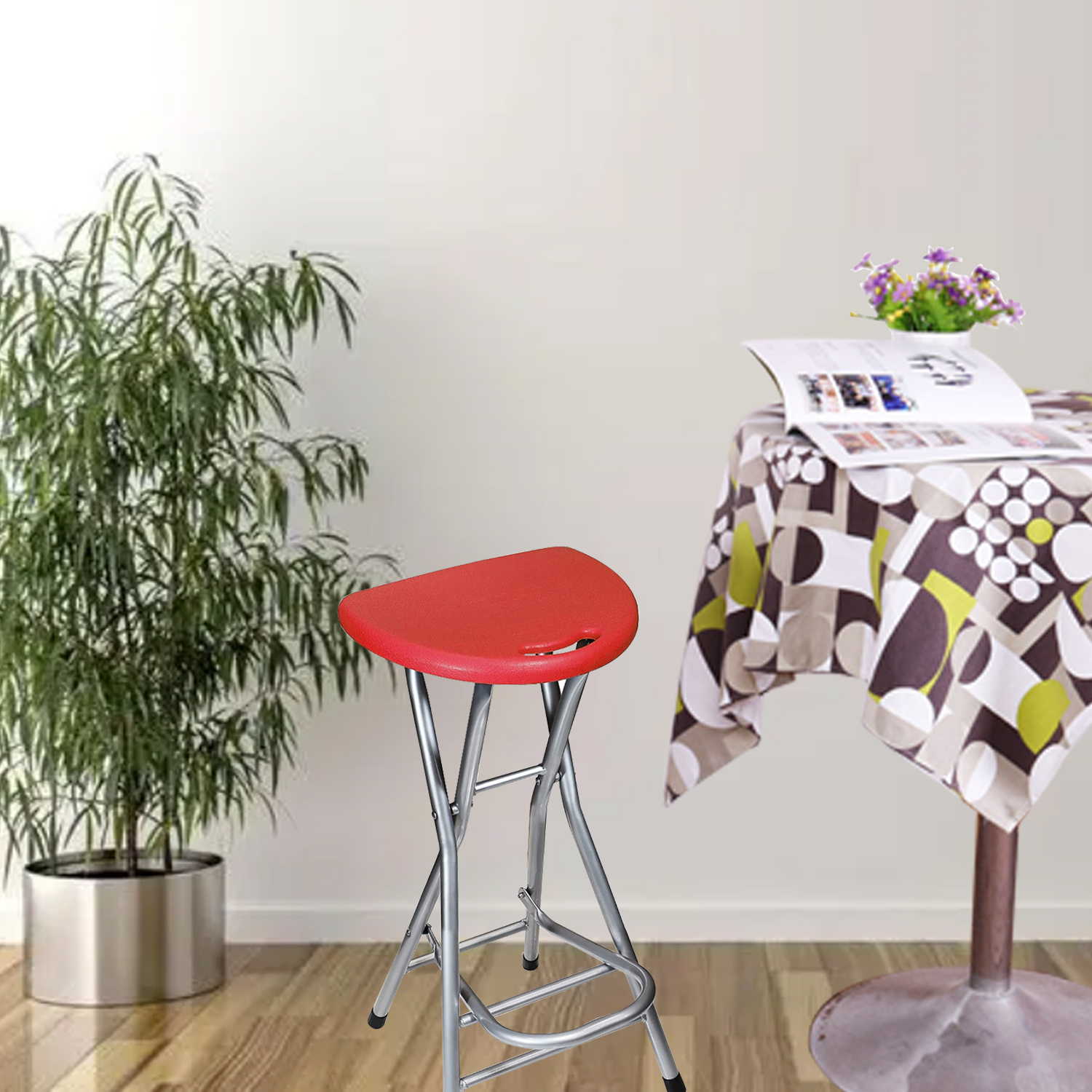 Portable Folding Stools for Adults Sturdy Folding Stool High Bar Stool