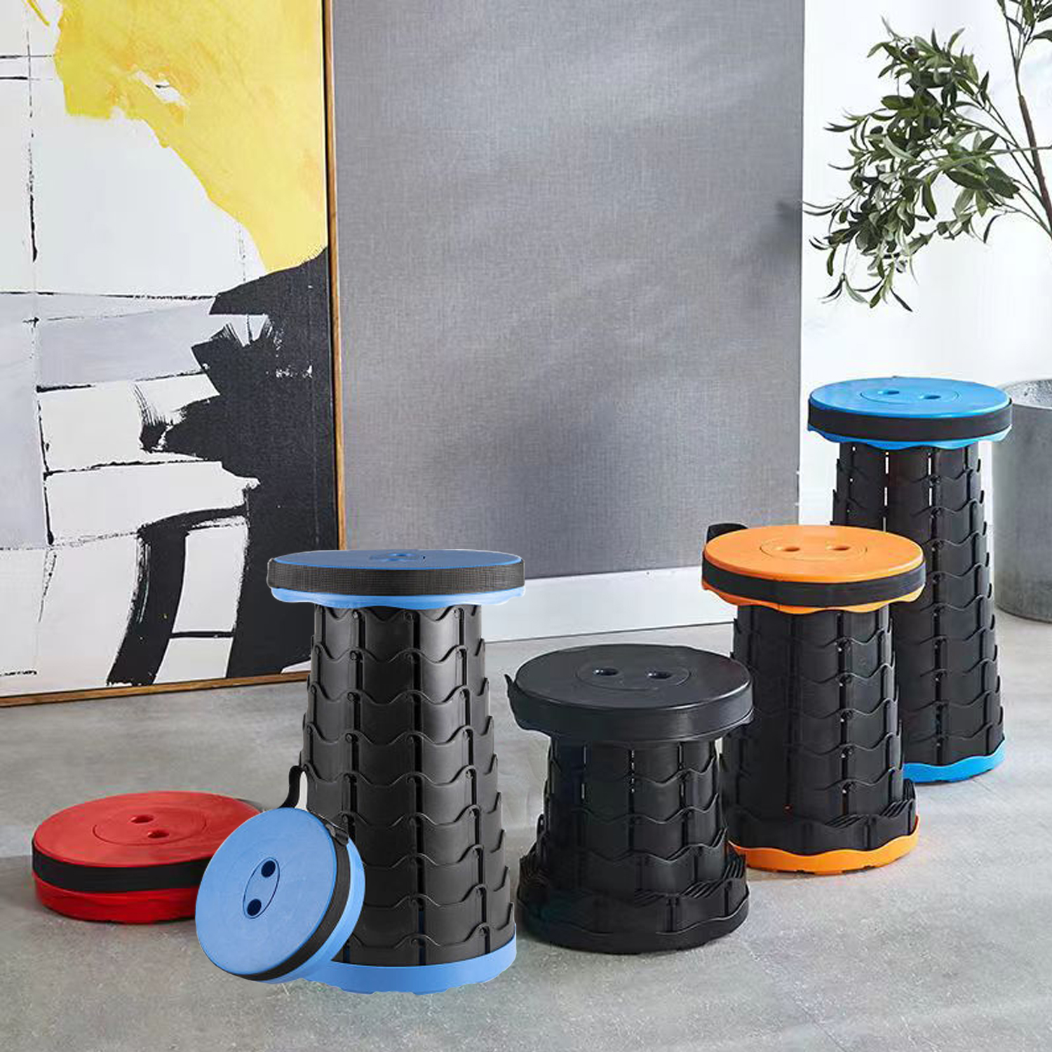 Folding Stool Outdoor Portable Fishing Stool Travel Adjustable