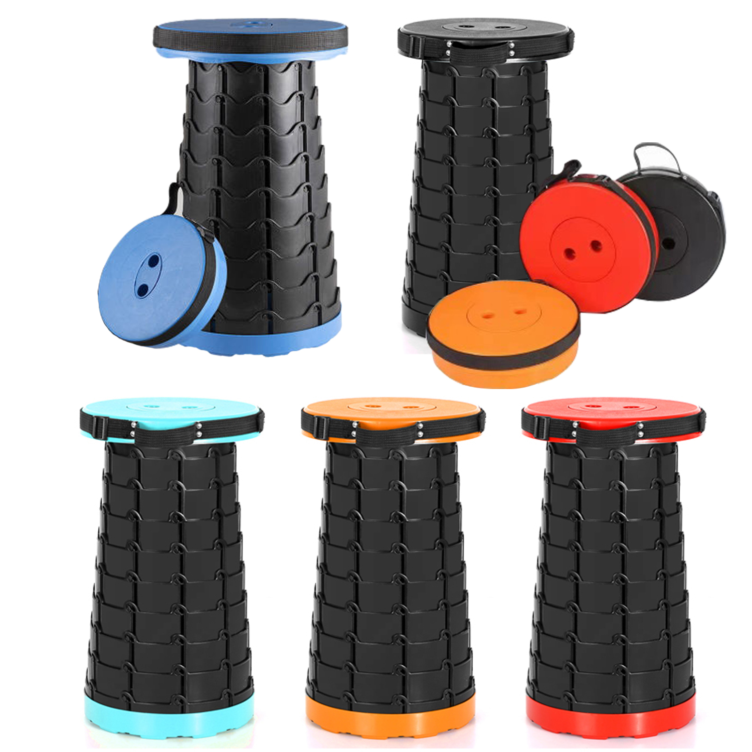 Folding Stool Outdoor Portable Fishing Stool Travel Adjustable